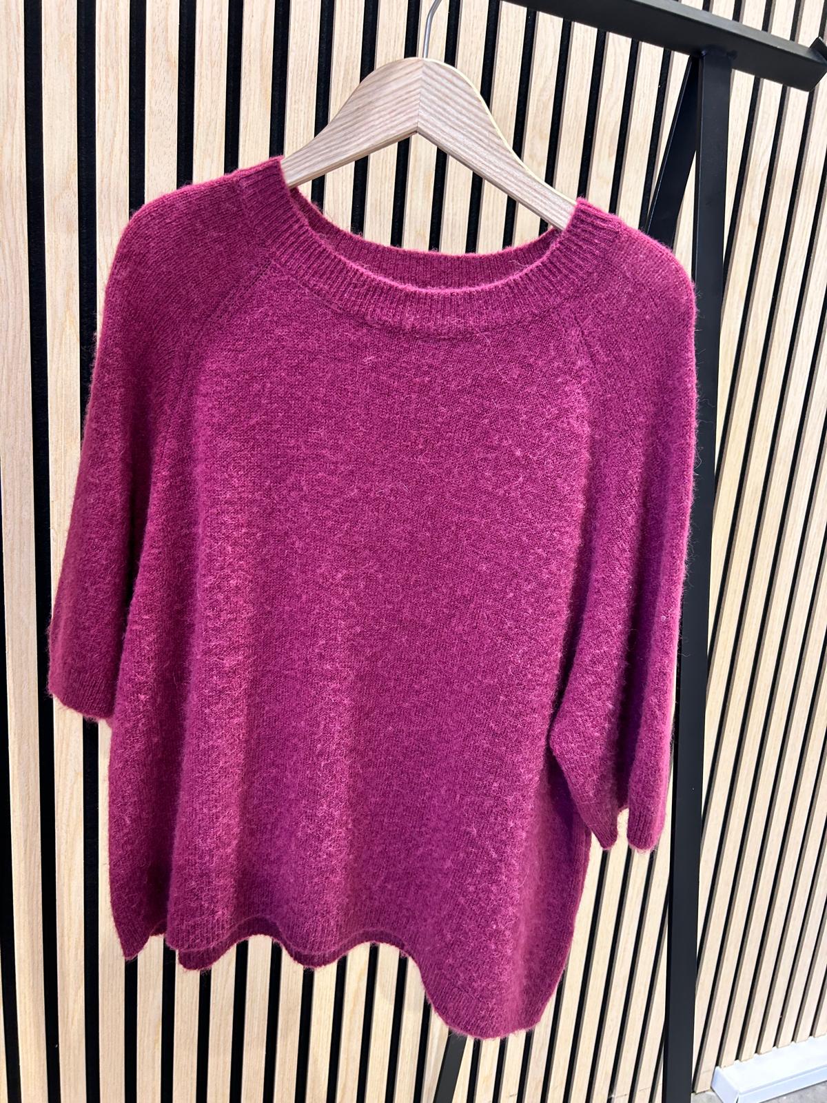 Baby Alpaka Kurzarm Pullover